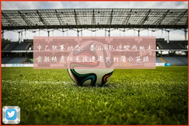 中乙联赛动态：泰山B队连续两轮未尝胜绩贵阳竞技遭遇失利蒲公英顽强战平